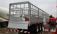 Semi-remorque Aotong à bas prix, 30-80 tonnes, en acier haute tension, pour le transport d'animaux, de bétail, de légumes, de chèvres et de fruits, pour l'Asie du Sud-Est