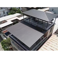 Tuiles de toit en alliage d'aluminium isolées Weleadalu Stock Modern Outdoor, design Grande Muraille, isolation thermique, insonorisation, faible entretien
