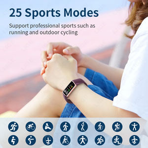 李格BW0661紫色硅胶手链健身跟踪器男女健身防水活动跟踪器安卓IOS智能手表 - Product Image 4