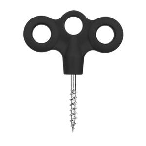 Autres piquets de tente en acier inoxydable, clous de sol filetés, poignée en plastique, pour camping en extérieur toutes saisons, usage DIY - Product Image 1