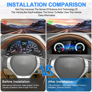 หน้าจอแสดงผลแบบ Virtual Cockpit ขนาด 12.3 นิ้ว สำหรับ Lexus RX ปี 2009-2014 จอ LCD แดชบอร์ด รองรับ Carplay ชุดหน้าปัดดิจิตอล มาตรวัดความเร็ว อัพเกรด Carplay - Product Image 5