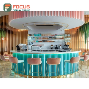 ตู้โชว์ร้านกาแฟแบบตั้งอิสระ ตู้โชว์ไม้ลามิเนตสำหรับร้านค้าปลีก ตู้โชว์ร้านกาแฟเชิงพาณิชย์ - Product Image 5