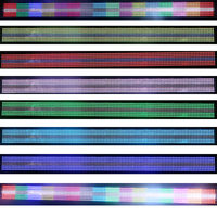 Barre LED Stroboscopique Étanche 1m Marco Wash Chasing pour Scène, Pack Complet de Huit Pièces