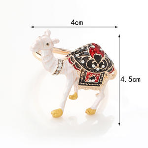 Anello portatovagliolo a tema cammello in lega di zinco anello decorativo creativo nuovo portatovagliolo da tavolo dell'hotel - Product Image 5