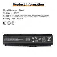 Baterai Laptop Pengganti PA06 untuk HP Omen 17 17-w 17-w000 17-ab000 17-ab200 17t-ab00 Pavilion 17 PA06 849911-850 849571-251