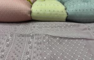 Delux-58 Deliza-58 Poly-20% visqueux-80% 86 GSM tissu ample organique écologique plaine chemise et robe tissu pour garçons filles - Product Image 2