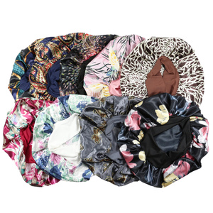 Gorro de Satén para Dormir HZM-24020 con Logotipo Personalizado, Colorido, para Mujer, Venta al Por Mayor - Product Image 1