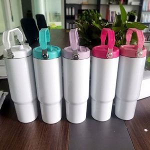 Vaso Térmico de Acero Inoxidable ST-22 de Doble Pared con Aislamiento al Vacío, 30 oz, con Asa, para Oficina y Viajes, Colores Variados, Stock en EE. UU. - Product Image 1