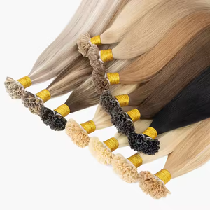 Vendita all'ingrosso <span class=keywords><strong>naturale</strong></span> russo Remy extension Super doppia tirata cheratina U punta 16 pollici lunga luce bionda - Product Image 2