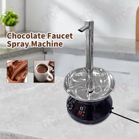 Fontaine à chocolat commerciale avec distributeur pour tour et robinet Fontaine à cascade au chocolat à double usage avec robinet