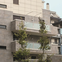 Revêtement de mur de rideau extérieur, pierre d'aluminium, marbre, revêtement de rouleau PVDF, panneaux solides