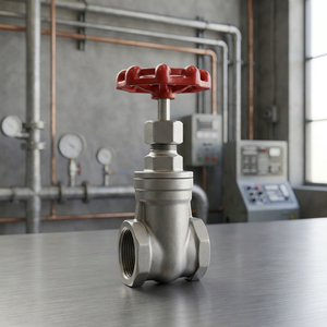 Stainless Steel Screwed Gate Valve 150# CF8 CF8M | 1/2" to 2" NPT BSPP Threaded Screwed <b>Bonnet</b> Gate Valve SS304 SS316 - Product Image 3
