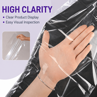 Sacs thermorétractables transparents en POF écologiques, film souple brillant/uni, taille personnalisée, trou de ventilation pour boîtes cadeaux, papeterie et livres