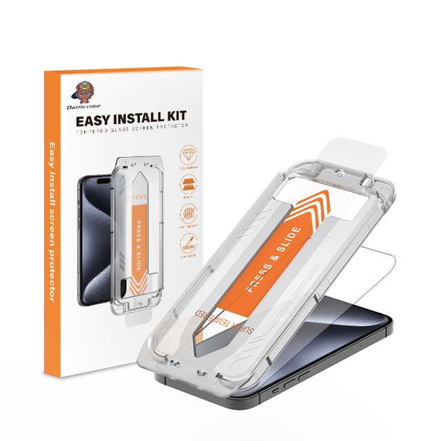New Screen Protector With Install Tool Dustproof Easy Applicator Auto Alignment Tempered Glass for Iphone 11 12 13 14 Pro Max