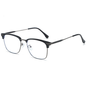 Monture de lunettes optiques demi-cerclées 31256 unisexe, verres PC, protection anti-lumière bleue, taille moyenne, forme quadrilatère - Product Image 5