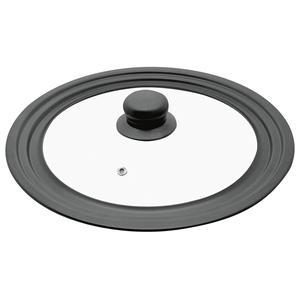 Tapa Multifuncional ELO con Vidrio y Asa Negra para Sartenes - Product Image 1