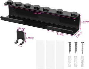 Multifuncional Airwrap Styler Soporte de montaje en pared Rectangular Acrílico Soporte de almacenamiento Estante Organizador de cables Plancha para rizar el cabello - Product Image 5