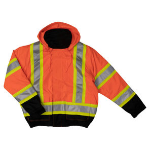 Factory Supply Enhanced Jacket Airport Hi Vis Reflective Construction Winter Work Wear - Product Image 3