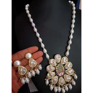 Top Indian Manufacturer Premium Quality Multi Colour Polki Elegant Bridal Fashion <b>Jewellery</b> for Girl - Product Image 2