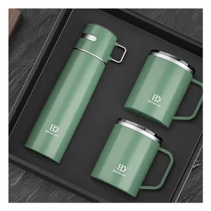 Amazon hot new selling thermos per acqua sottovuoto in acciaio inossidabile set regalo per caffè a tenuta stagna boccetta per tazze