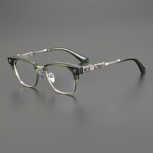 <span class=keywords><strong>Gafas</strong></span> Redondas sin Marco con Cruz de Corazón Cromada, Estilo Retro Clásico de Príncipe - Product Image 1