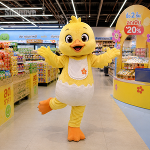 Costume de mascotte Shengye personnalisé pour Halloween, motif animal de dessin animé, poussin jaune, pour adulte unisexe, promotion de centre commercial, événements festifs - Product Image 1