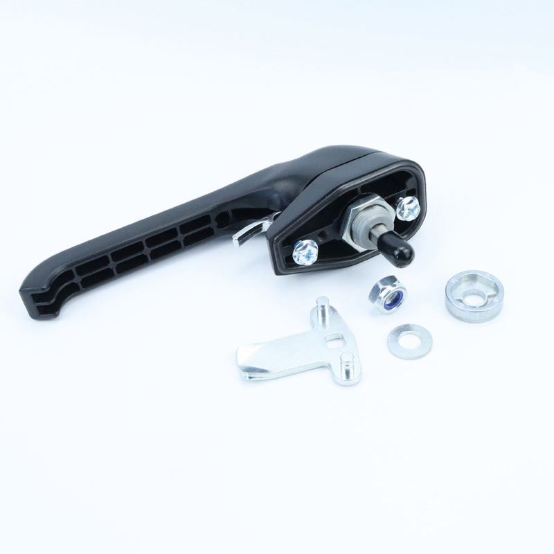 Link- Heavy Duty Industry Cabinet Door Padlockable Compact Defeater Handle Quarter Turn L Swing Handle Lock Latch · image 6