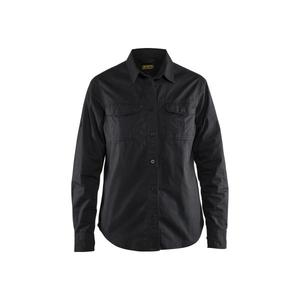 BLAKLADER - 320811359900L Camisa de sarga para mujer Negro-CAMISETAS DE TRABAJO EAN 7330509484838 - Product Image 1