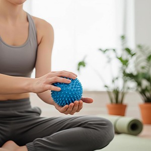 <span class=keywords><strong>Pelota</strong></span> de Masaje con Púas de PVC Duradera para Fitness, Relajación Muscular, Puntos de Acupuntura y Fuerza de Agarre - Product Image 6