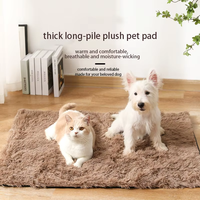 Tapis de sol épais et confortable pour animaux de compagnie, en peluche douce et lavable, idéal pour l'hiver, avec impression sur polybag, vente chaude