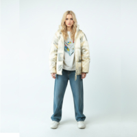 Veste d'hiver unisexe en PU, veste matelassée épaisse avec capuche amovible, tenue pour les amoureux, veste de couple