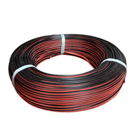 Cable de Silicona Paralelo de 2 Núcleos Rojo y Negro 14awg 16awg 18awg 20awg 22awg 24awg 26awg 28awg para Energía Solar