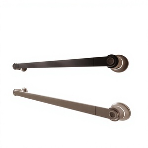 Wall Mounted <b>Towel</b> Bar Robe <b>Hook</b> Matte Black Brushed Nickel Zinc Plastic Bathroom Rack - Product Image 2