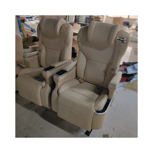 Siège de voiture électrique VIP de luxe modifié pour l'intérieur, avec plateau pliable pour la nourriture, pour <span class=keywords><strong>Toyota</strong></span> Fortuner <span class=keywords><strong>Alphard</strong></span>, en cuir Nappa, réglable - Product Image 4