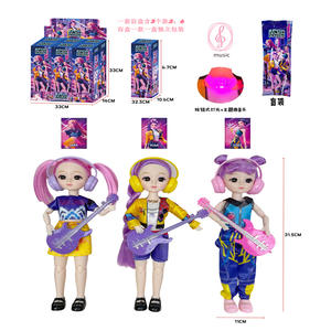 Boneka Vinyl Figurine K-POP Berkualitas Tinggi, Grup Perempuan Pemburu Setan, Blind Box, Mata 3D dengan Lampu Warna-warni dan Musik, Mainan Promosi - Product Image 3