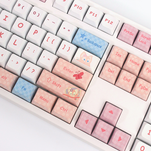 Processing Custom PBT Dye Sublimation Keycap CHERRY OEM Profile Highly Personalized Mechanical Keycaps