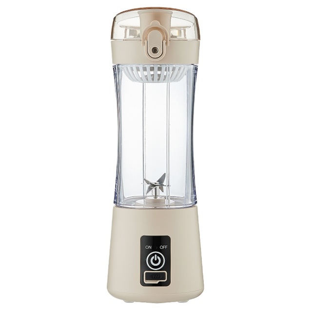Portable Electric Blender with Automatic Low Noise 6 Blades Push Button Control Plastic Container