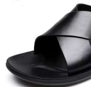 Summer New Outdoor Wear <b>Slippers</b> Leather Korean Version of the Trend Mens Sandals Non-slip <b>Flip</b>-<b>flops</b> Men's Beach Sandals - Product Image 6