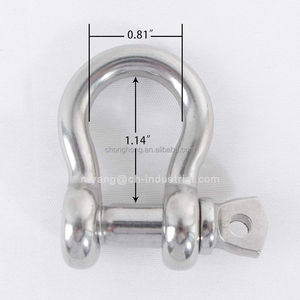 Marine lớp gian lận phần cứng vít pin D Vòng xiềng xích <span class=keywords><strong>1</strong></span>/<span class=keywords><strong>4</strong></span> "dây kẹp còng thép không gỉ Neo còng - Product Image 2