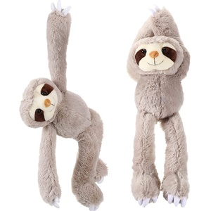 1728 paresseux Animal en peluche suspendu trois orteils paresseux en peluche en gros ODM jouet <span class=keywords><strong>personnalisé</strong></span> crochet et boucle mains bras long animaux en peluche - Product Image 1
