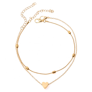 Cuore femminile cavigliere piedi nudi uncinetto sandali gioielli gamba nuove cavigliere spiaggia caviglia bracciali per le donne - Product Image 6