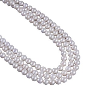 Collar de Perlas de Agua Dulce al por Mayor de Zhuji, Perlas Blancas de 8-8.5mm de Alto Brillo con Luz Intensa, Accesorios para Joyería DIY - Product Image 5