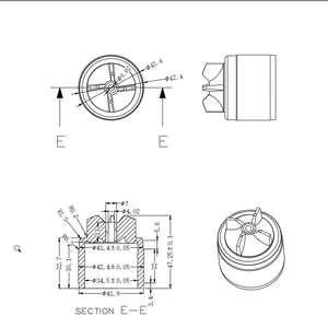 Pièces d'auto aimants en ferrite moulés par injection intérieur permanent 4 pôles automobile turbine pompe à eau Rotor soudage coupe flexion - Product Image 5