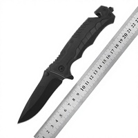 Couteaux de survie tactiques pour la chasse, couteaux pliants multifonctionnels pour le camping en plein air, en acier inoxydable, capacité de 1L, couteau de poche