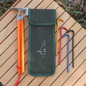 Sac de rangement en tissu Oxford pour piquets de tente, 32x12cm, avec fermeture Velcro, pour le camping et l'extérieur - Product Image 4