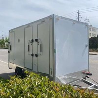 Toilettes portables modernes personnalisées, remorque mobile de luxe durable pour les toilettes de camping en plein air avec couleur personnalisée