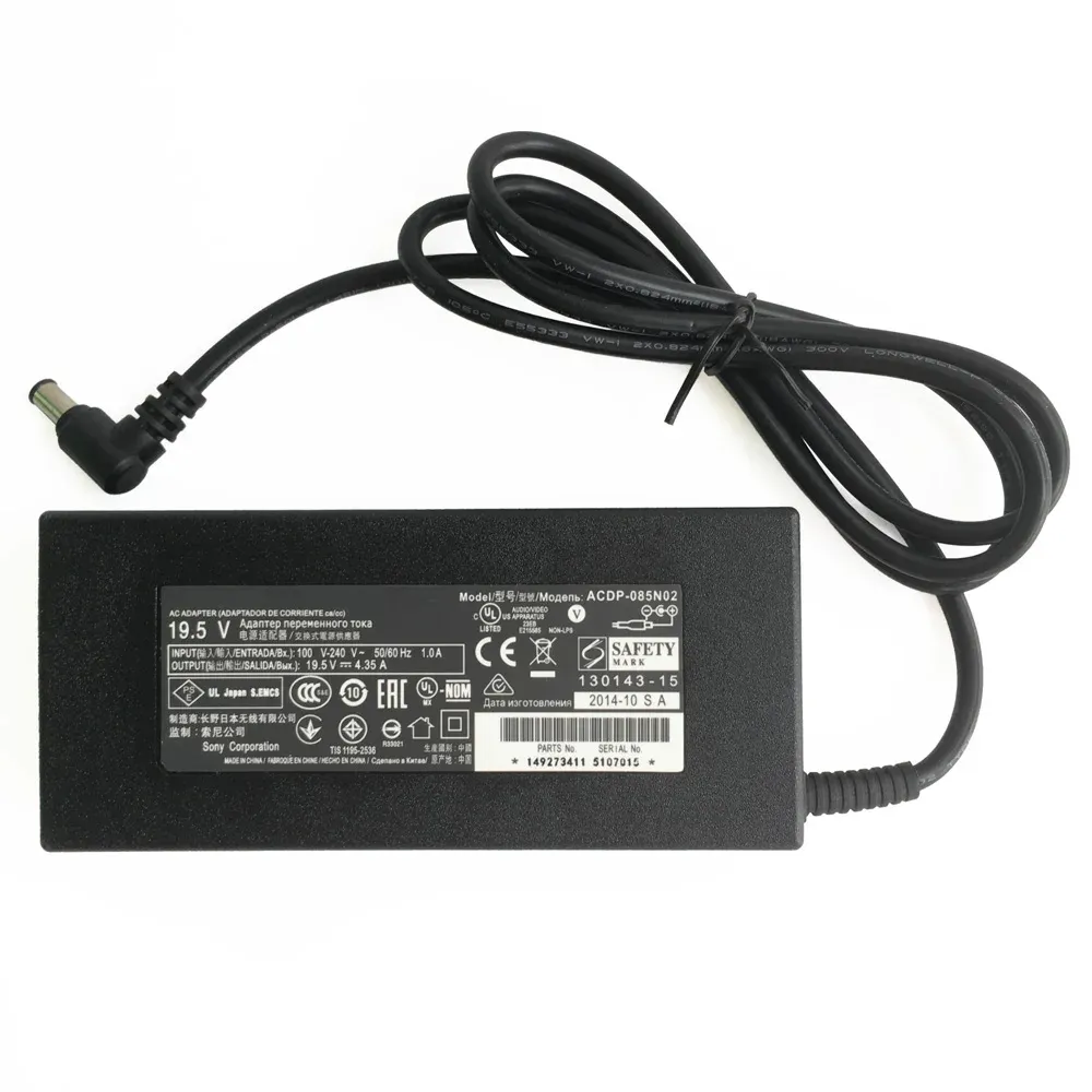 Für Sony 19.5 V 4,35 A 85 W Poweradapter Bravia TV KDL-48R470B, KDL-40R470B, KDL-32R420B, KDL-40W580B 149229611 ACDP-085E02 Ladegeräte