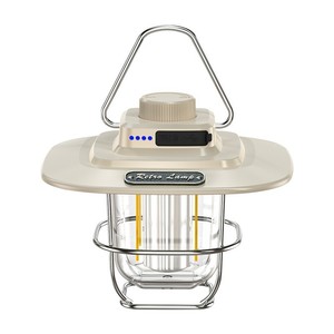 Lampe rétro LED, lanterne de camping rechargeable, lumière portable d'extérieur pour tente de camping - Product Image 3