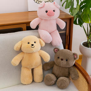 Niedliches Bären-Kuscheltier Superweich Plüsch PP-Baumwollfüllung Bekleideter Bär Geburtstagsgeschenk für Erwachsene Stressabbau - Product Image 1