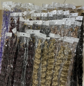 Hot Selling <strong>Dark</strong> Brown Water Wave Braiding Hair Deep Wave Heat Resistant Synthetic EZ to <strong>Braid</strong> Crochet Hair Extension for Women - Product Image 6